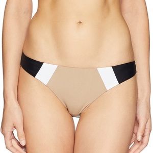 PILYQ Colorblock Ruched Bikini Bottom M